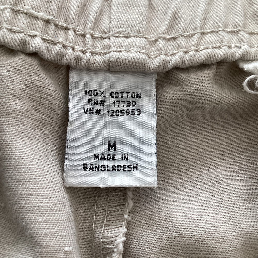 Unbranded Khaki Shorts Pull-On High Waisted Size M/L - Picture 3 of 4